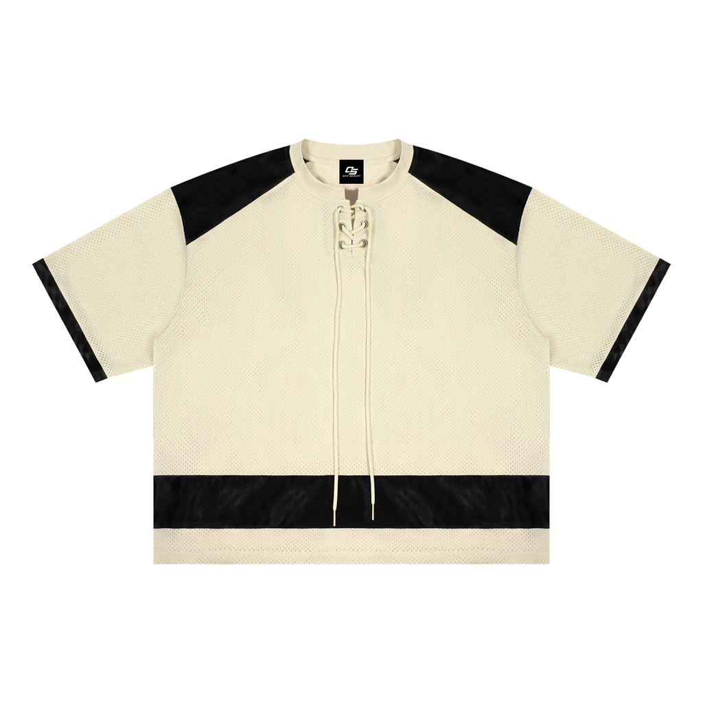 Unisex Raglan Sleeve Mesh Boxy T-Shirt