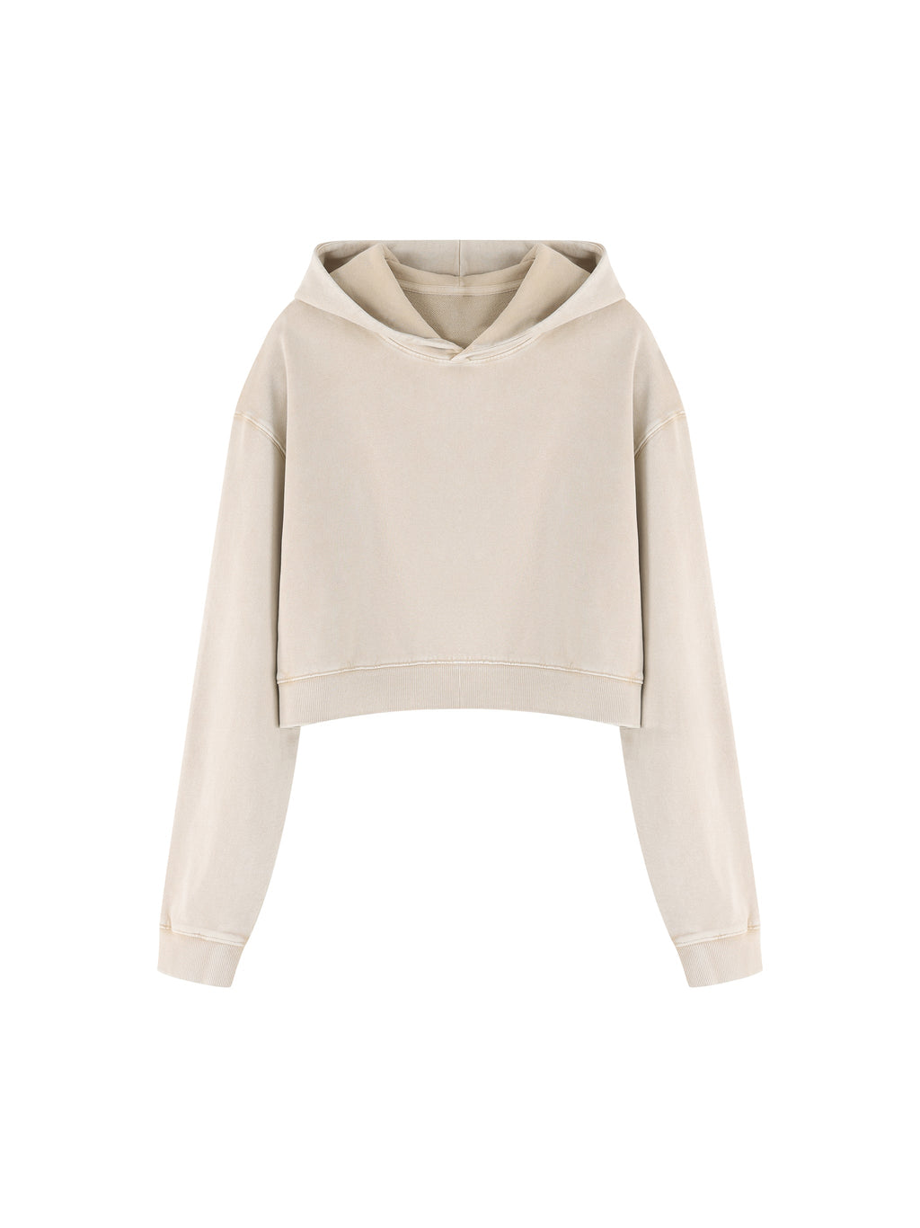 Women’s Mineral Washed Crop Hoodie