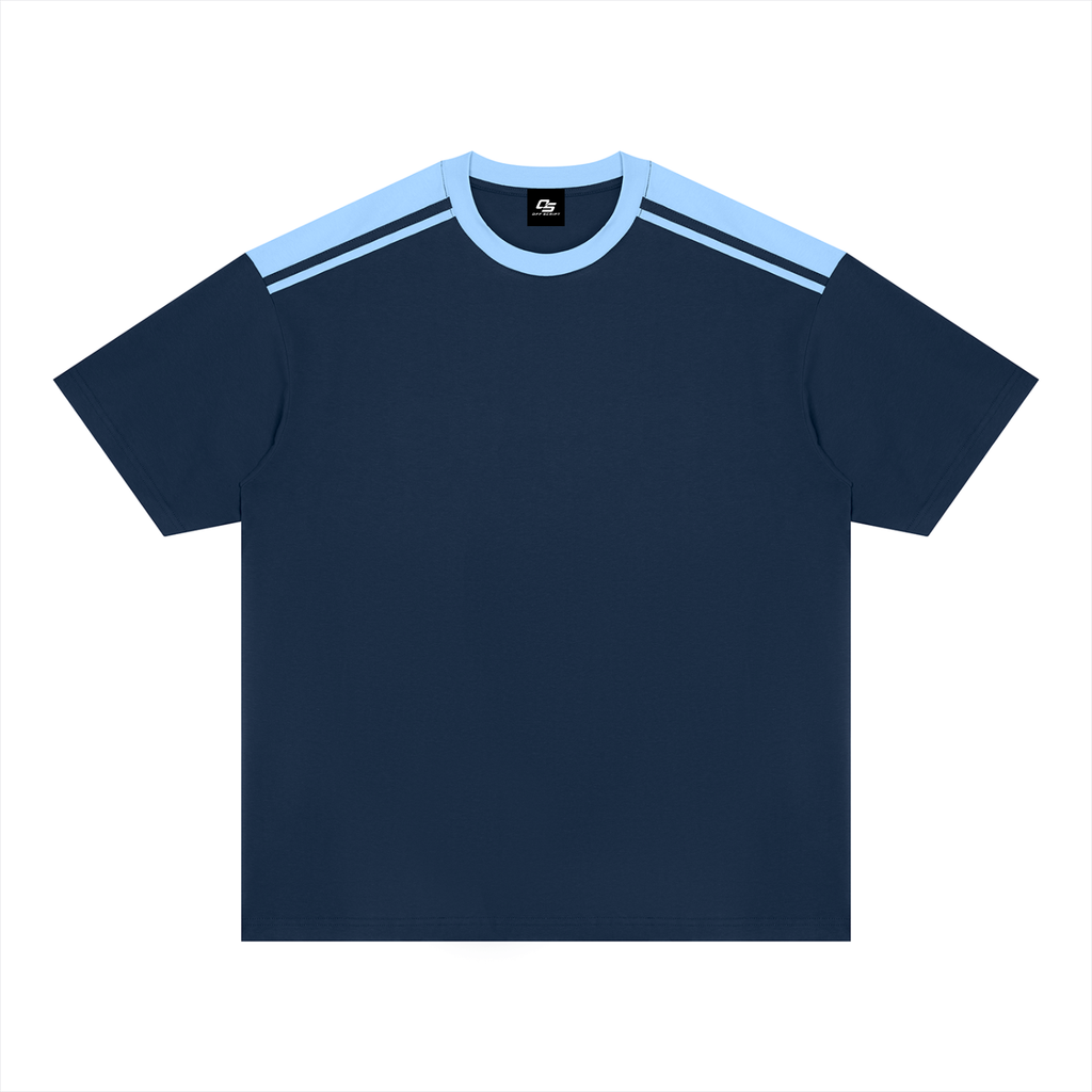 Unisex Color Block Loose T-Shirt