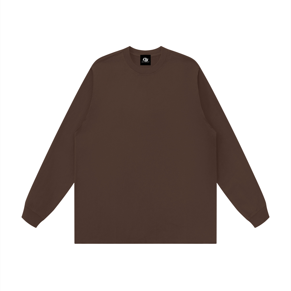 Unisex Raw Hem Long Sleeve T-Shirt