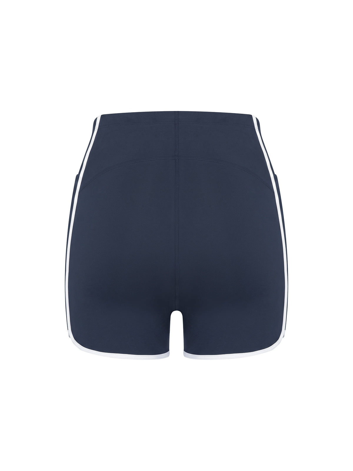 Women's High Rise Color Block Yoga Shorts