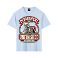 Department of Unfinished Business Pure Cotton Unisex T-Shirt – Sky Blue