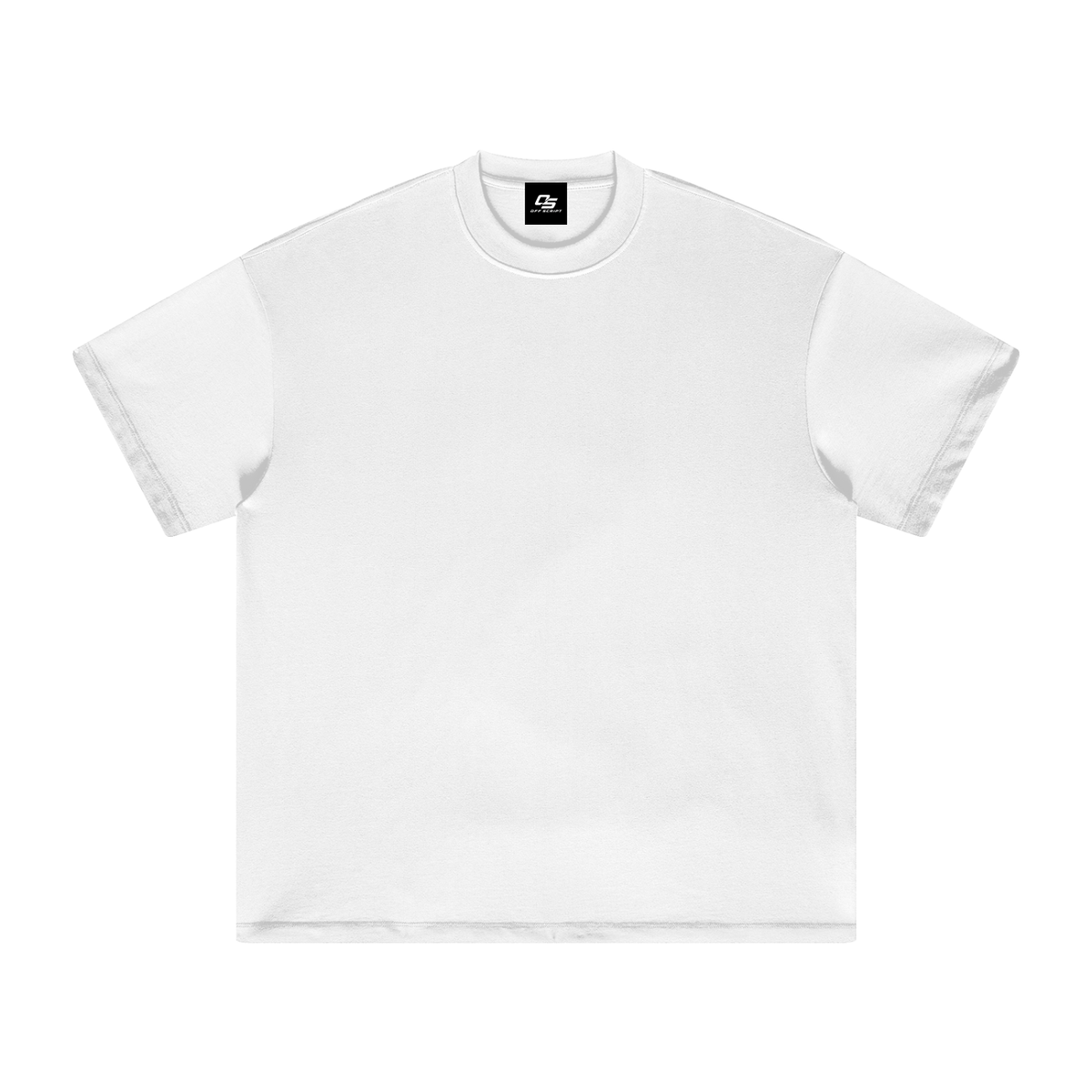 Unisex heavyweight Earth Tone T-shirt in White – front product view