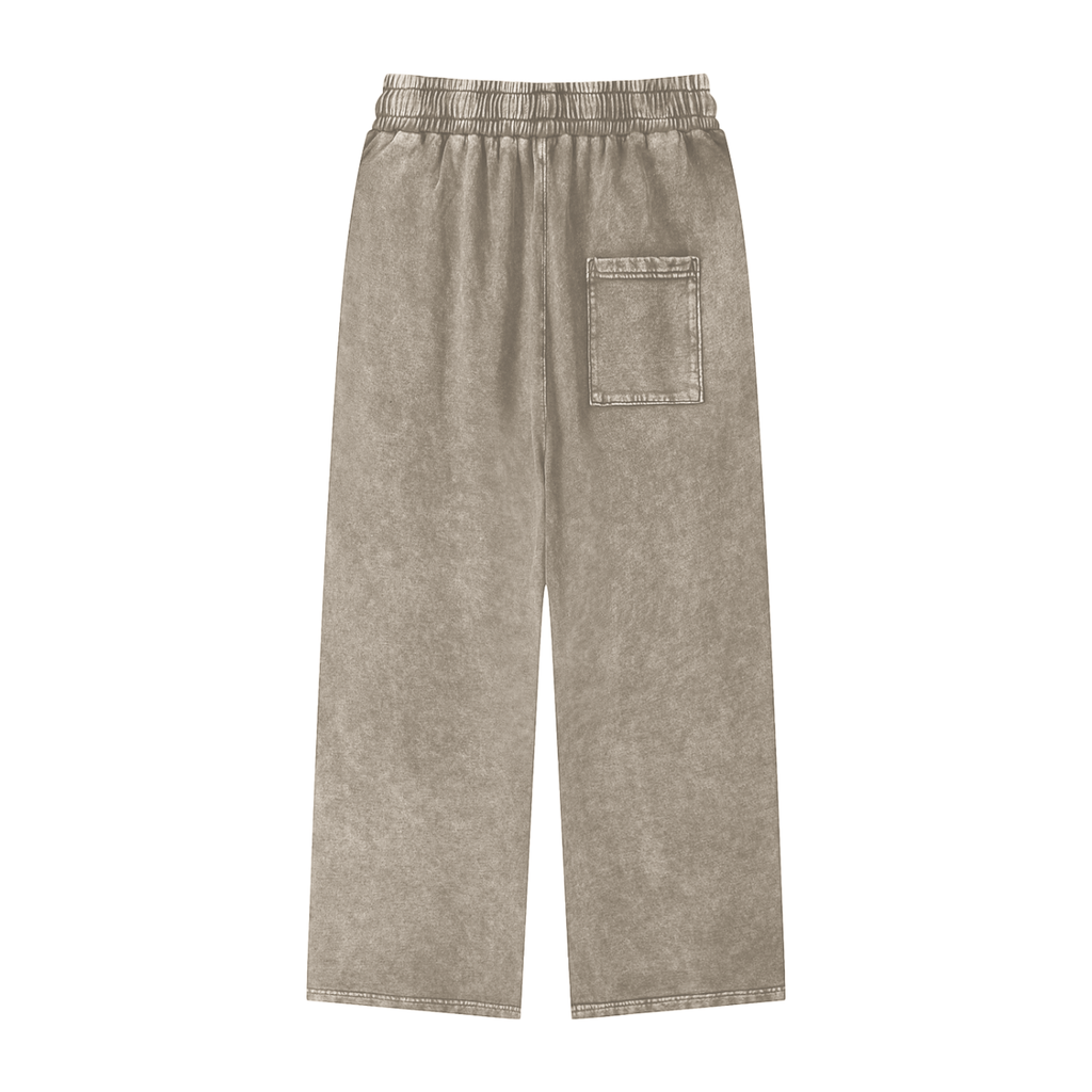 Unisex Snow-Washed Straight-Leg Pants product image
