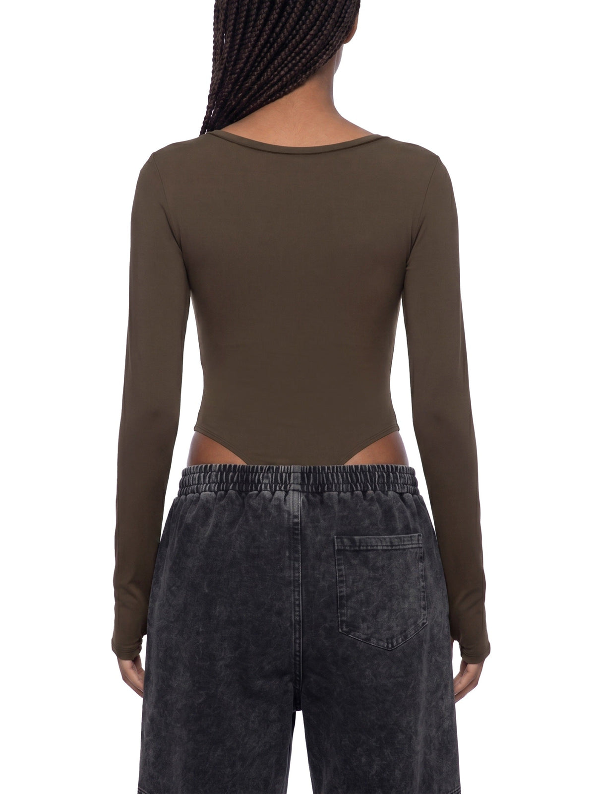 Women's Tight Long Sleeve Yoga Bodysuit