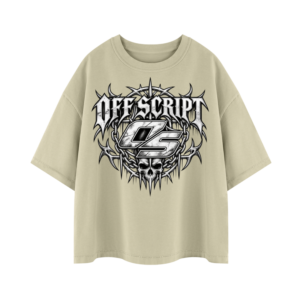 Off Script OS Tribal Vintage Wash Boxy T-Shirt