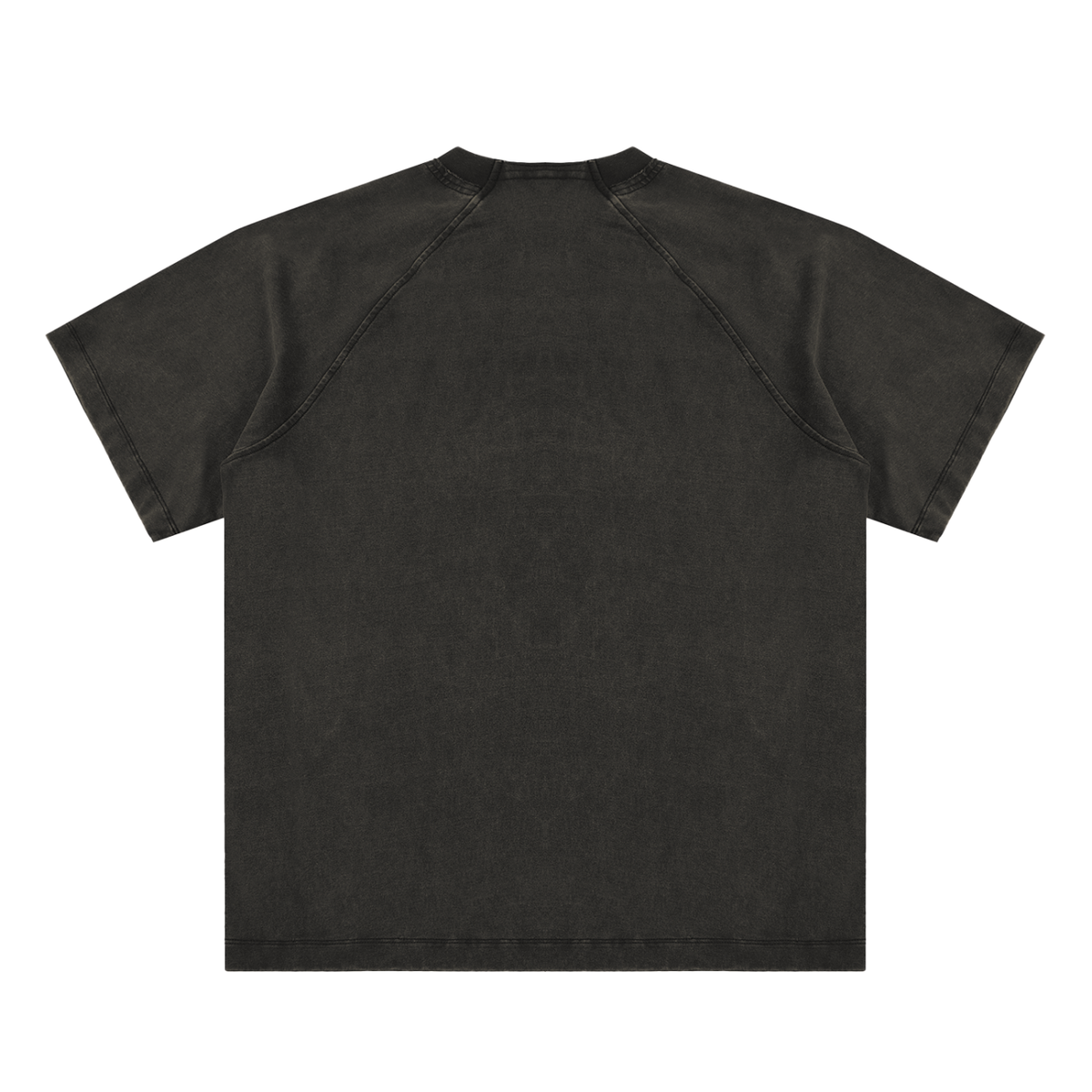 Dusk Black Unisex vintage-washed raglan cotton T-shirt alternate view