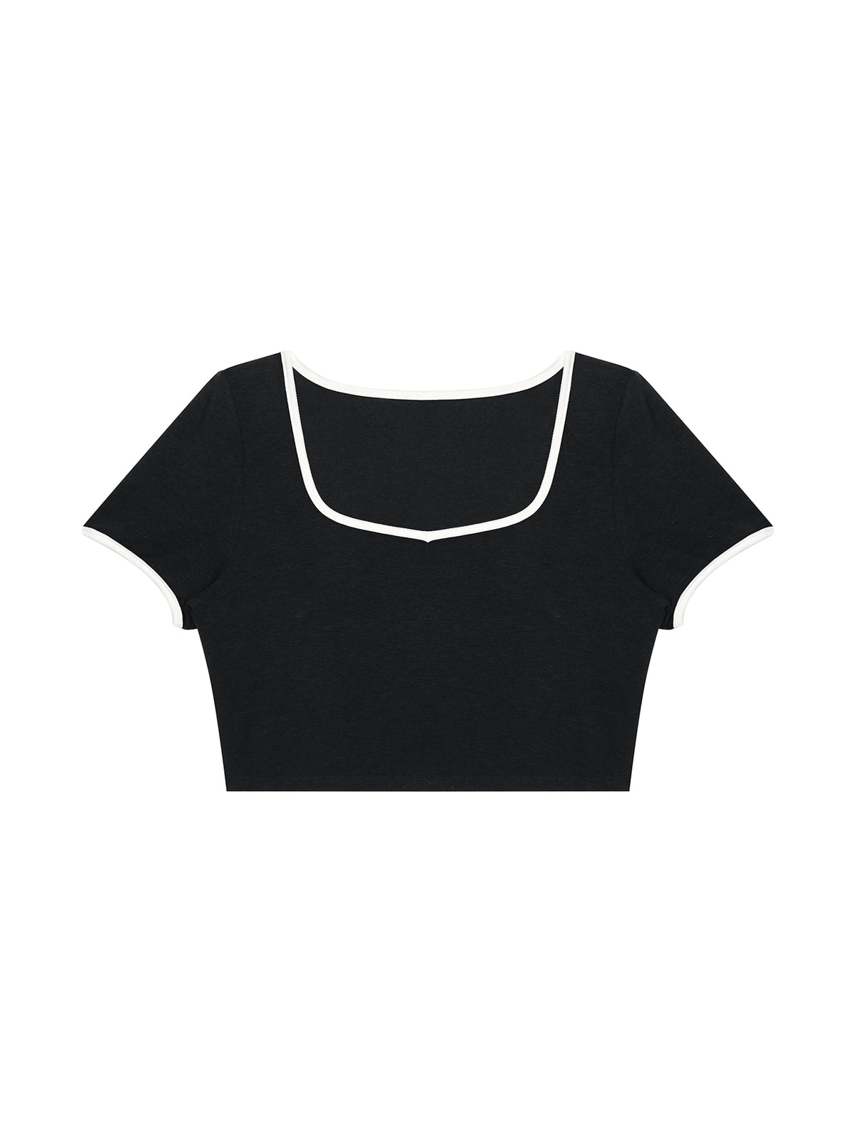 Women's Color Block Crop T-Shirt