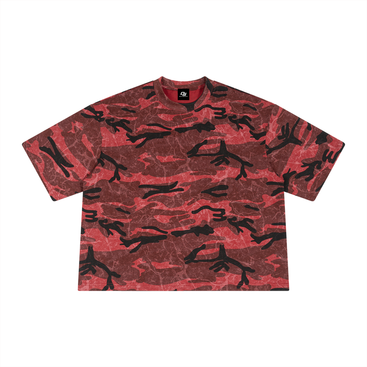 Unisex Boxy Camo Print T-Shirt