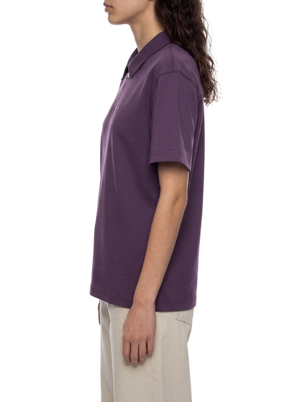 Unisex Quarter-Zip Polo Shirt