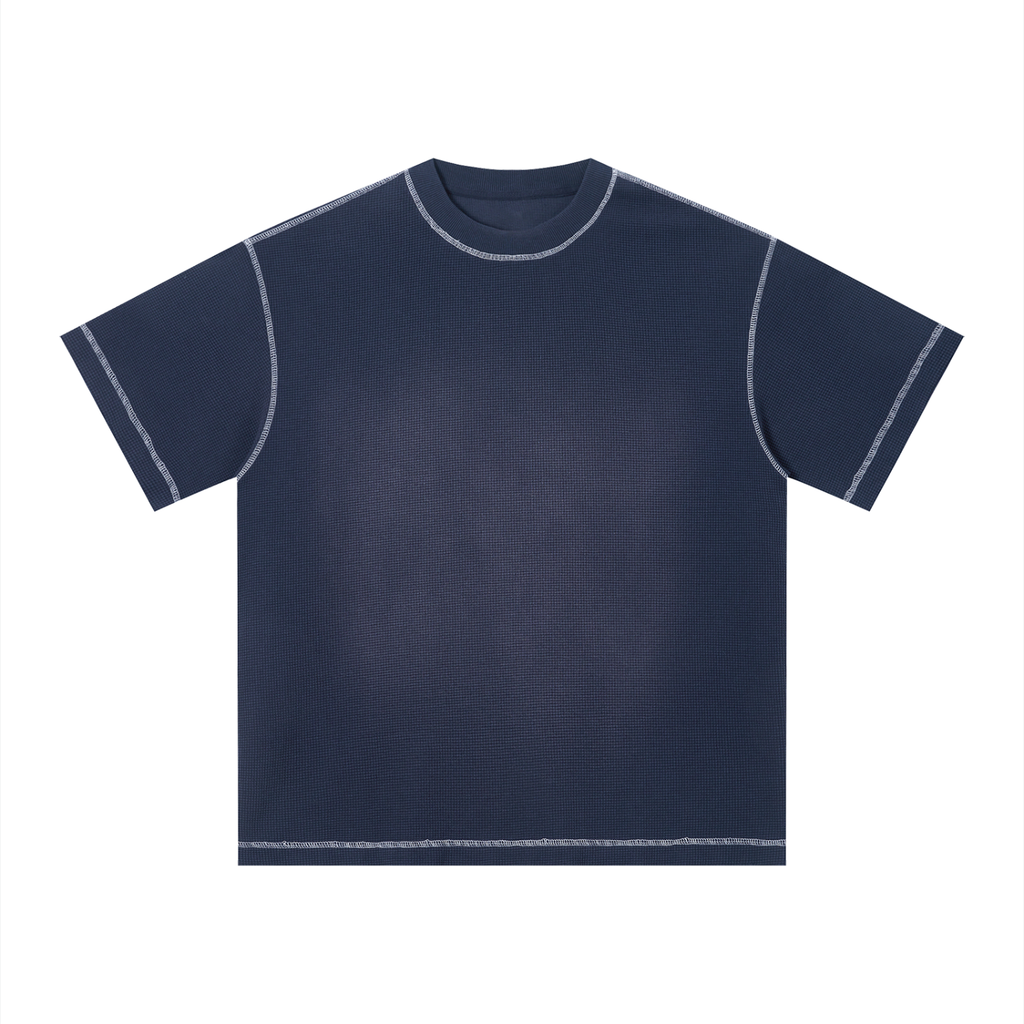 Unisex Sunfade Waffle Boxy T-Shirt