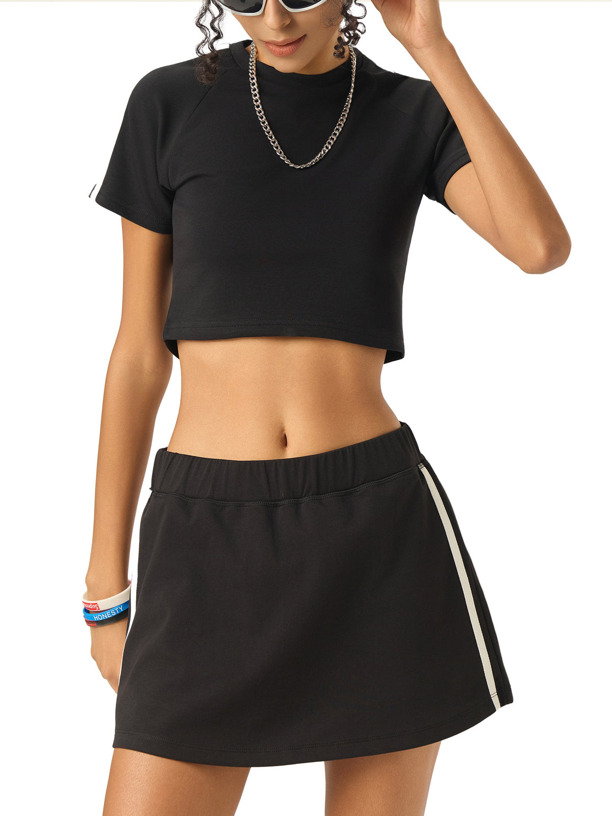 Women’s Taped Cooling Performance Crop Top gallery view