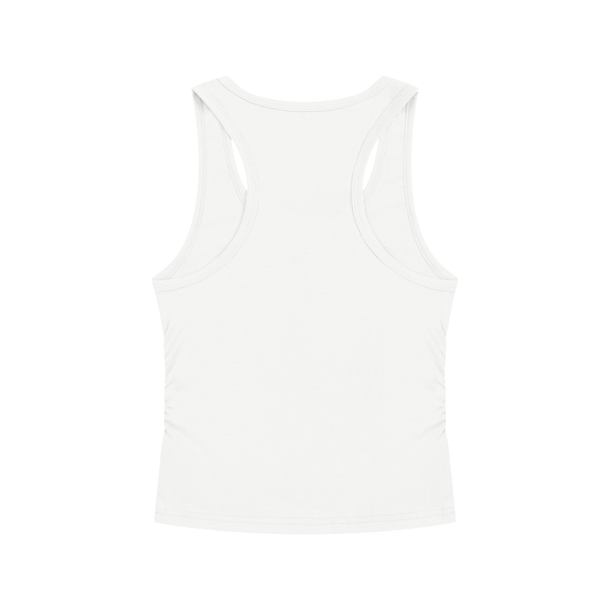 Celestial Butterfly Ruched Cropped Tank Top