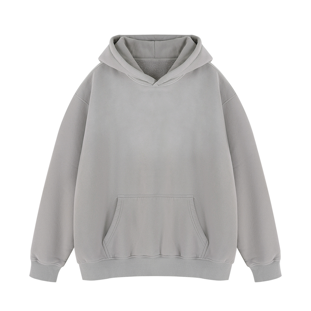 Off Script Gothic Skull Vintage Wash Fleece Hoodie
