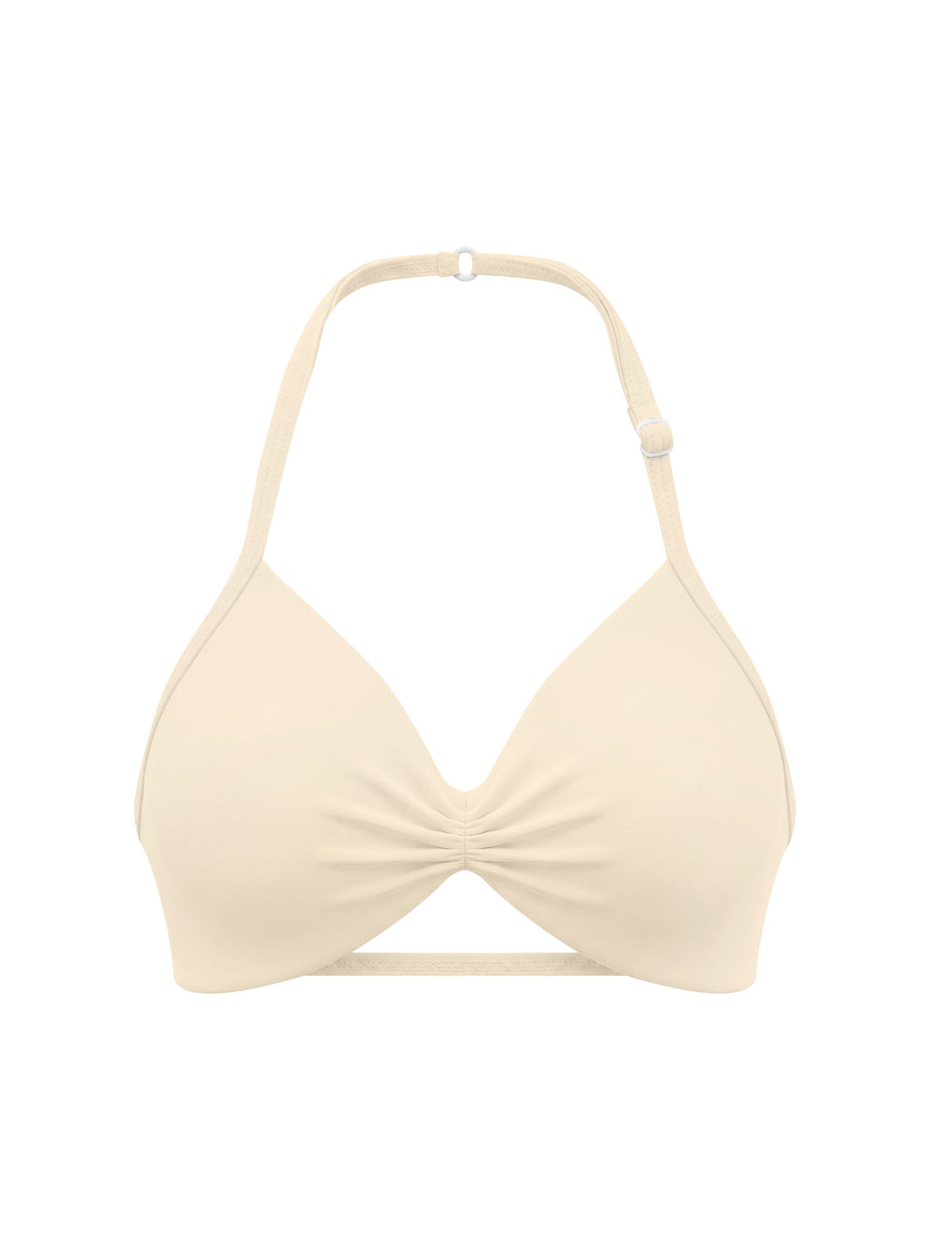 Women’s Ruched Halter-Neck Sports Bra