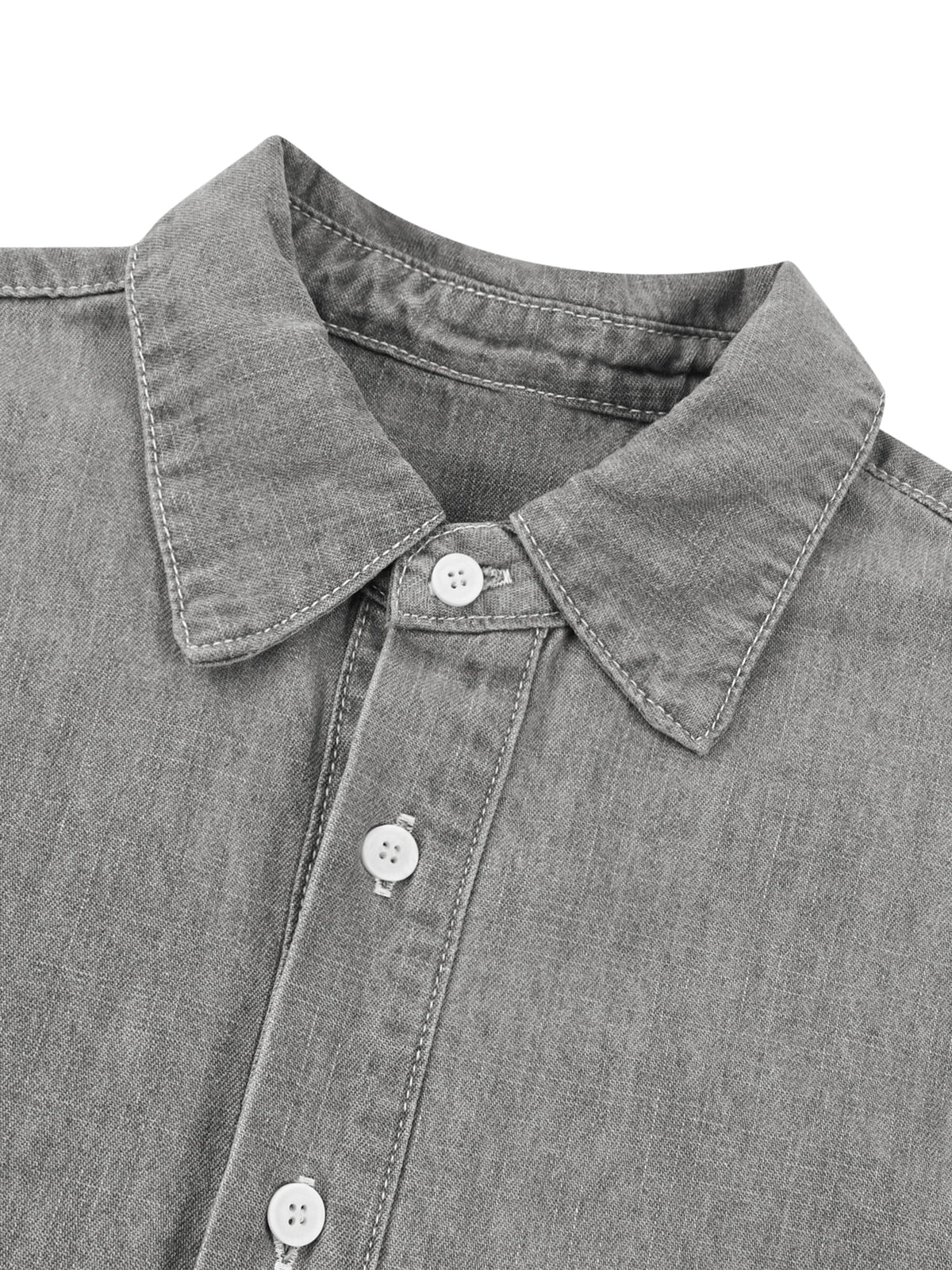 Unisex Vintage Wash Denim Shirt