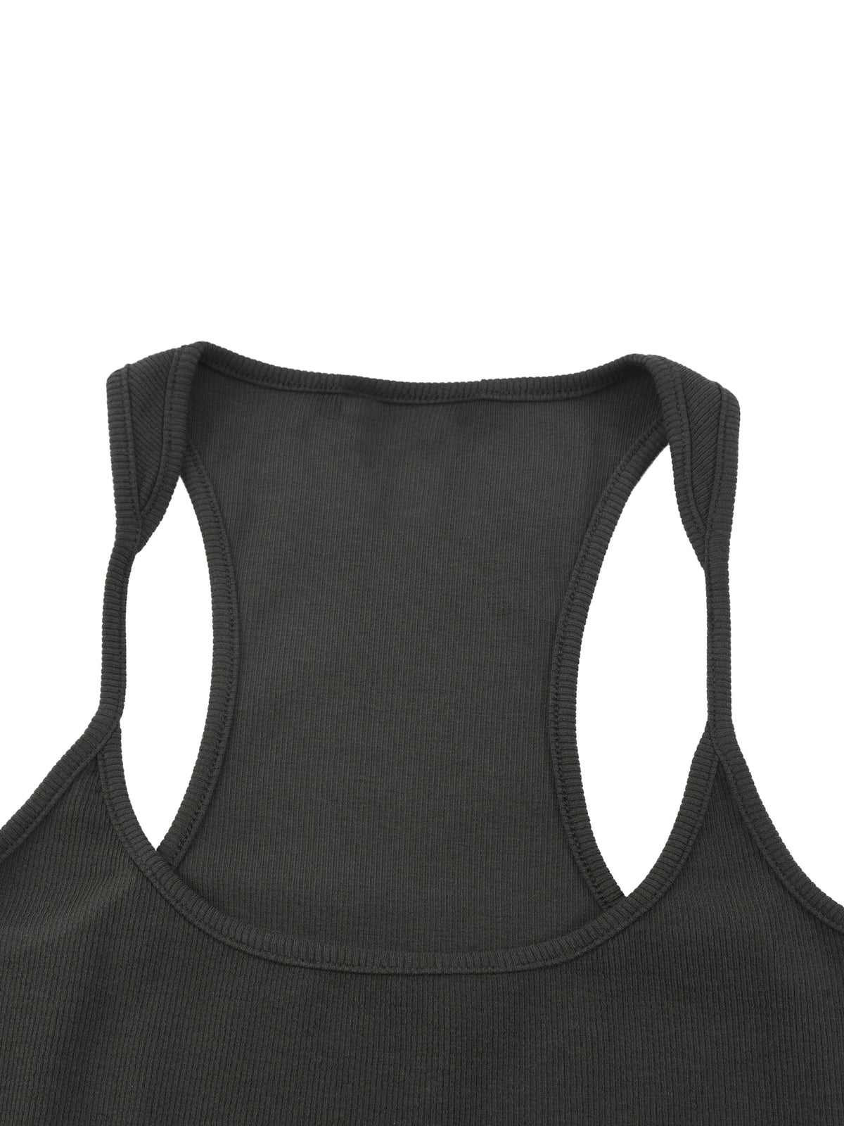 Slim Fit Ribbed Racerback Tank Top
