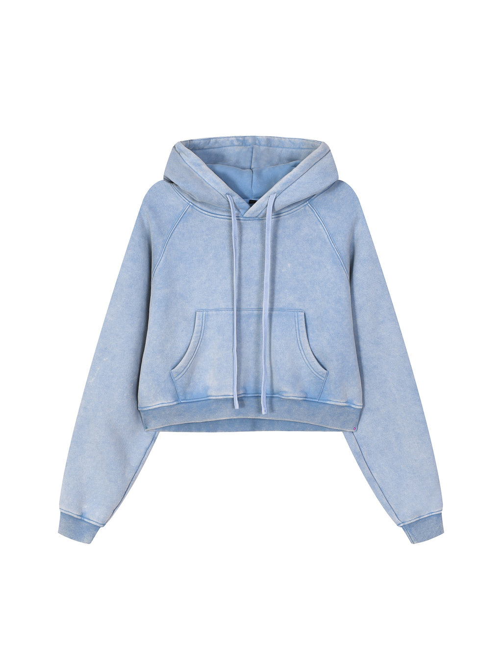 Snow Washed Cropped Hoodie