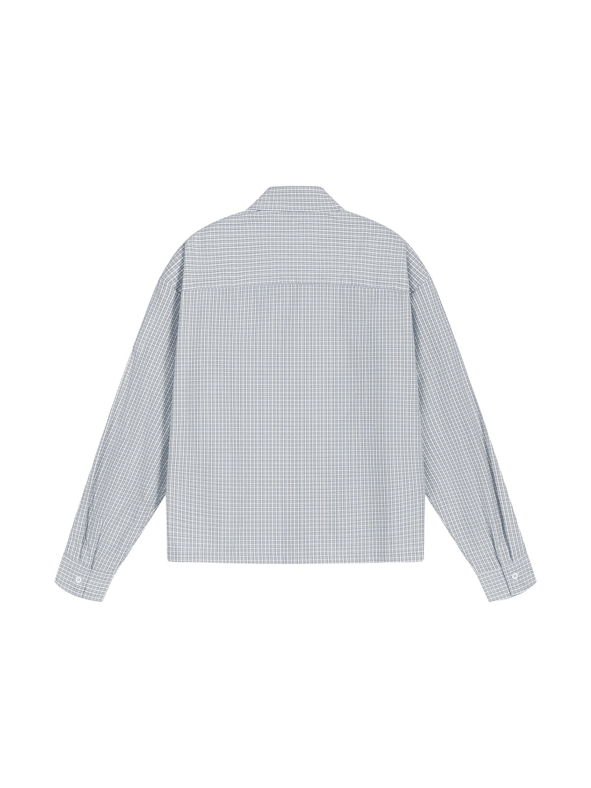 Unisex Boxy Plaid Long Sleeve Shirt