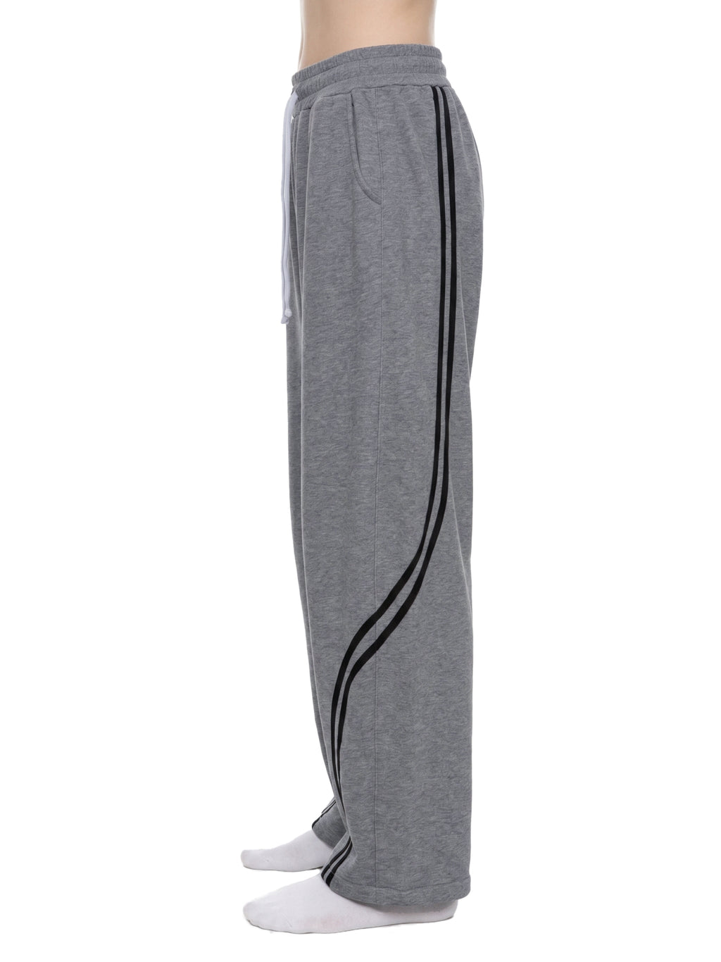 Unisex Wide Leg Piping Sweatpants