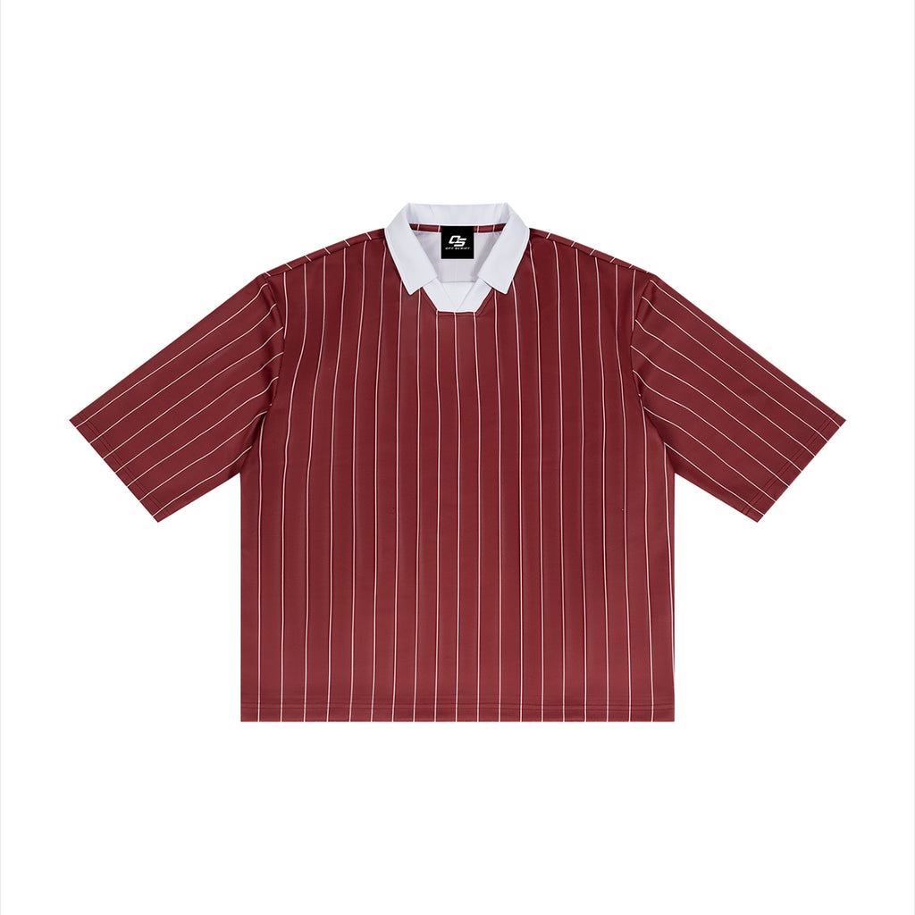 Unisex Pinstripe Collared Soccer Jersey