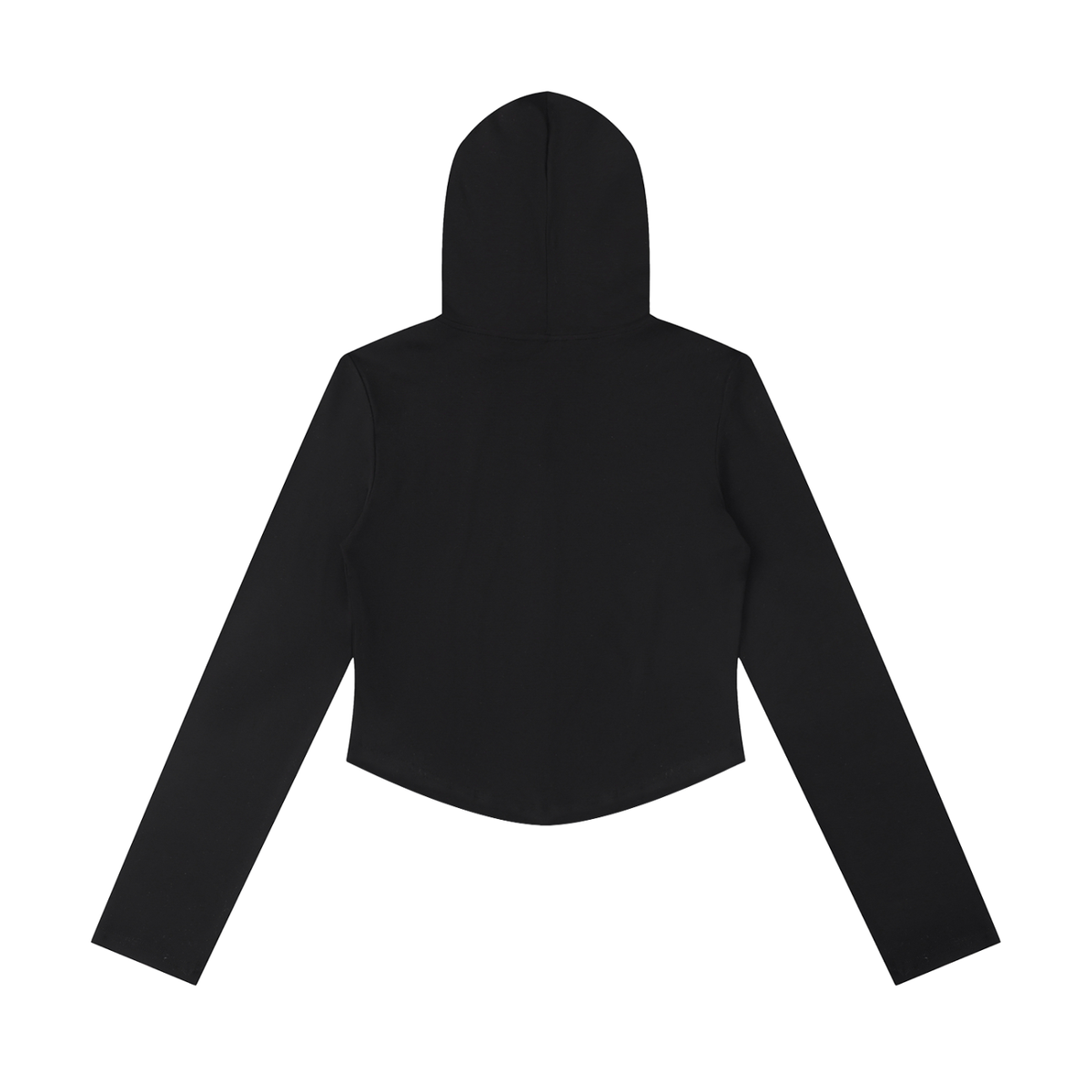 Women's Slim Cropped Full Zip Hoodie