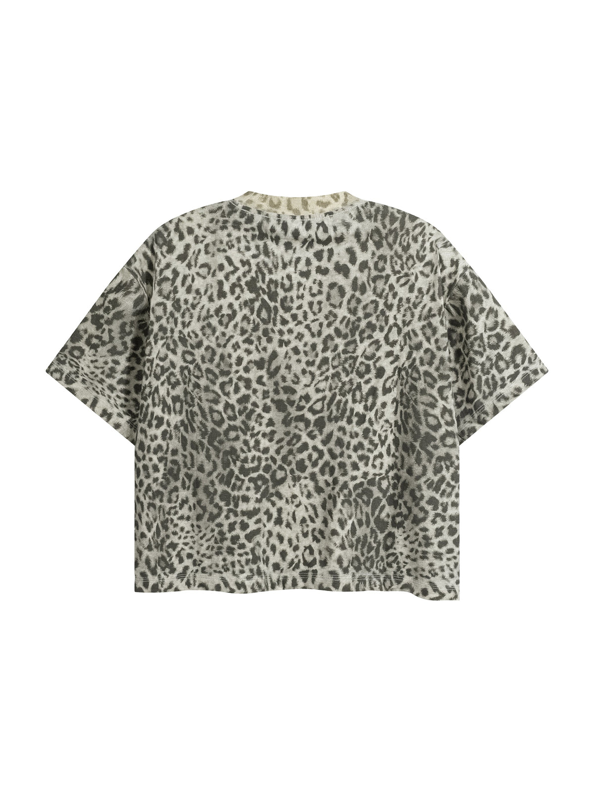 Unisex Leopard Print Boxy T-Shirt
