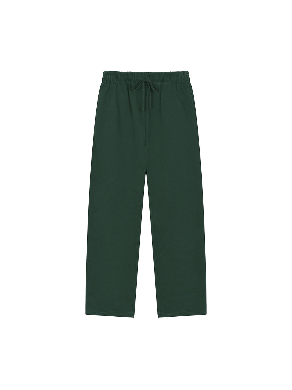 Solid Colour Straight-Leg Sweatpants