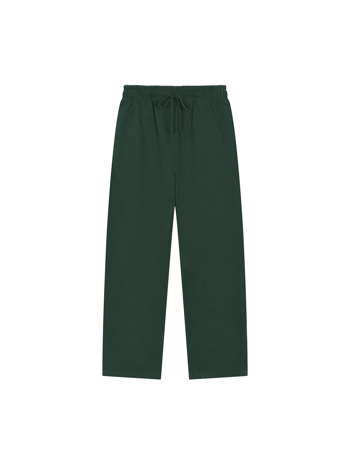 Solid Colour Straight-Leg Sweatpants