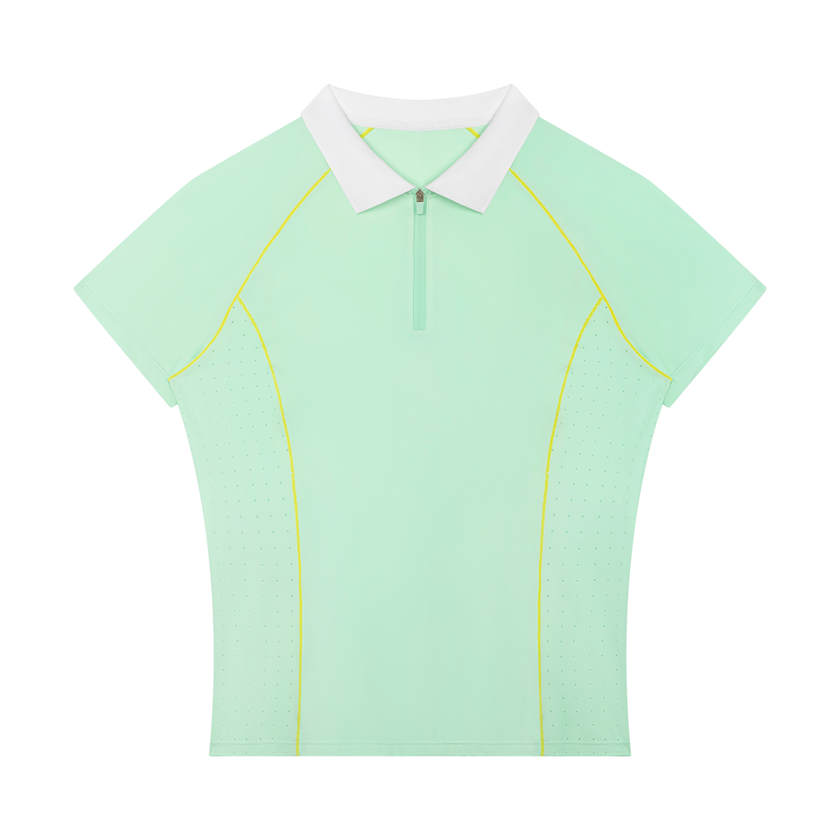 Women’s Slim Fit Quarter-Zip Polo Shirt