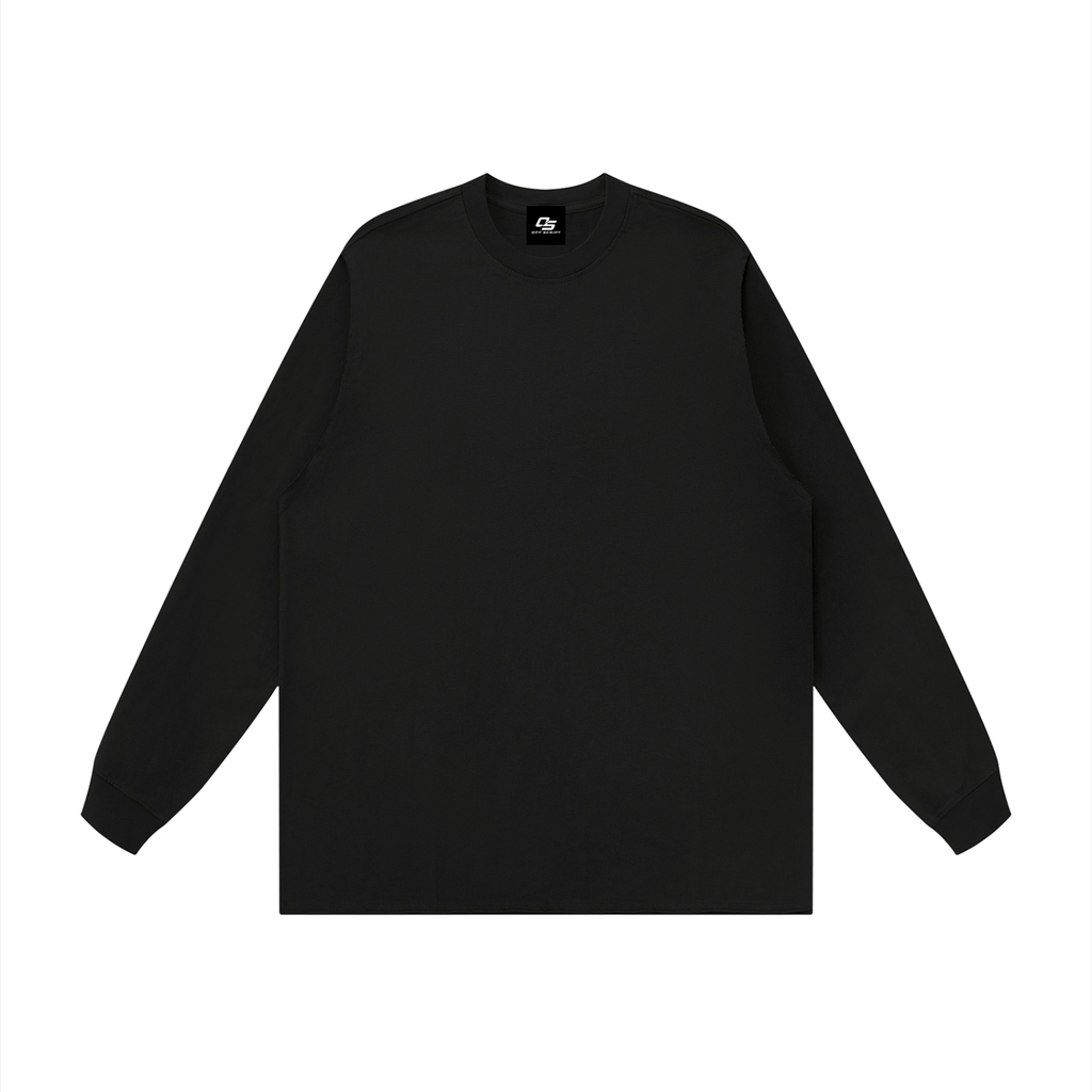 Unisex Raw Hem Long Sleeve T-Shirt