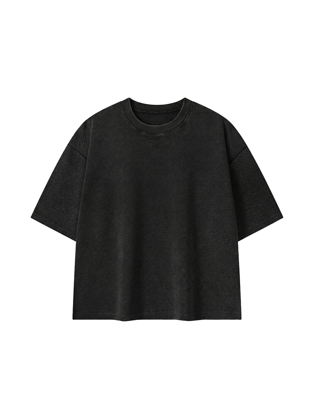 Unisex Mineral Wash Waffle Boxy T-Shirt