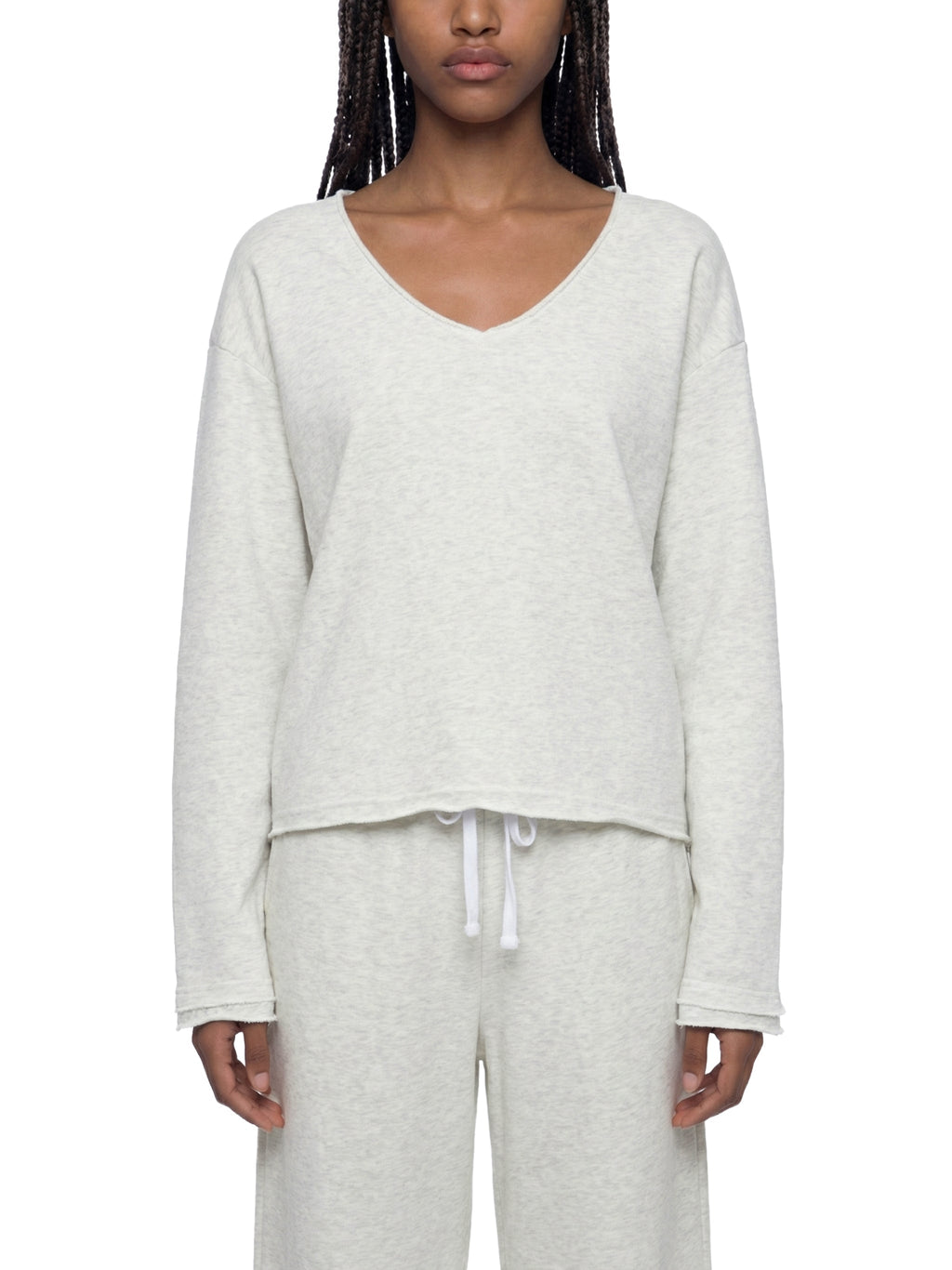 Women's Raw Hem Long Sleeve T-Shirt