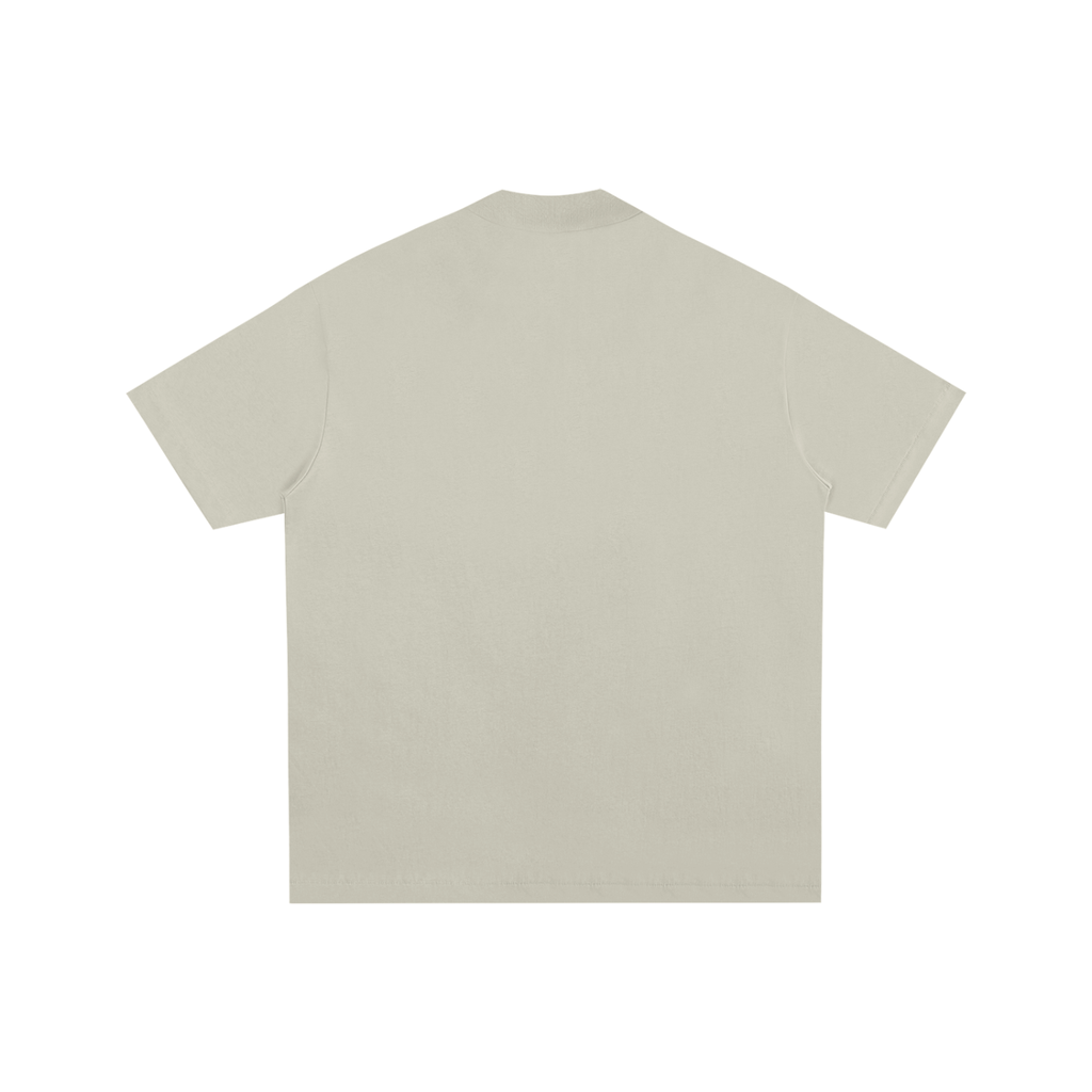 Gray Apricot Essential Cotton T-Shirt back product view