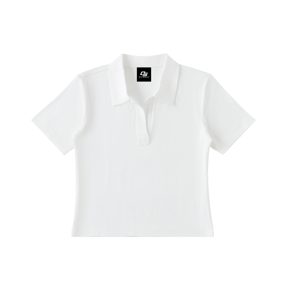 Bodycon Short Sleeve Polo Shirt