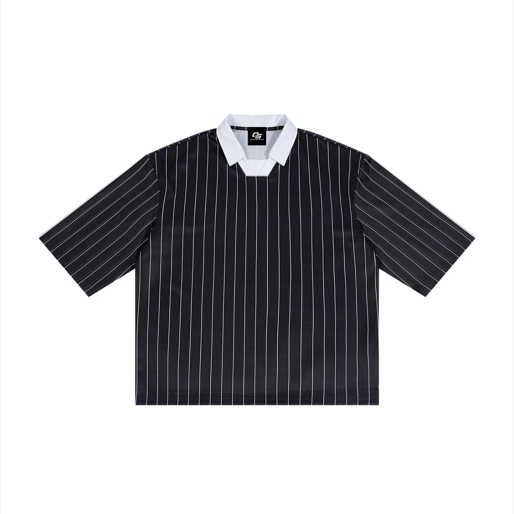 Unisex Pinstripe Collared Soccer Jersey