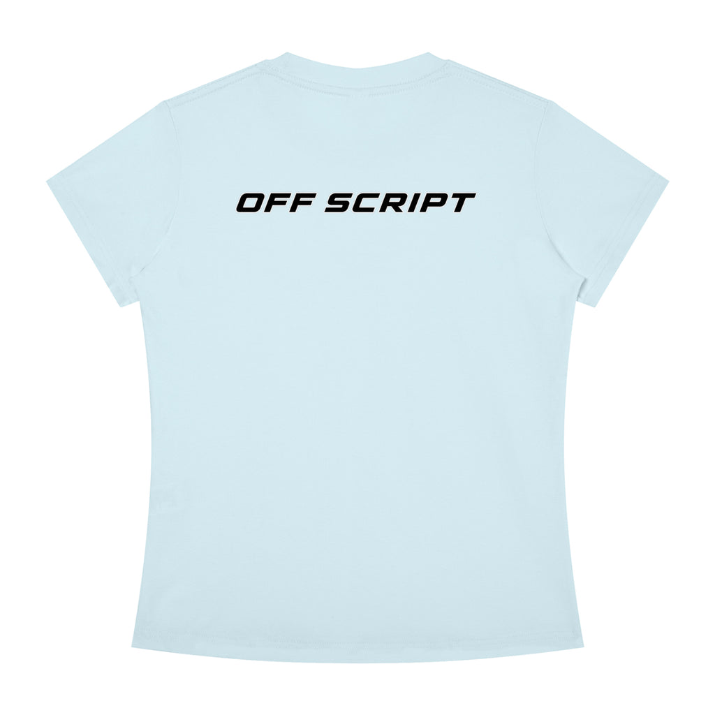 Drop Bear Women's Slim Fit Crewneck T-Shirt - Sky Blue back