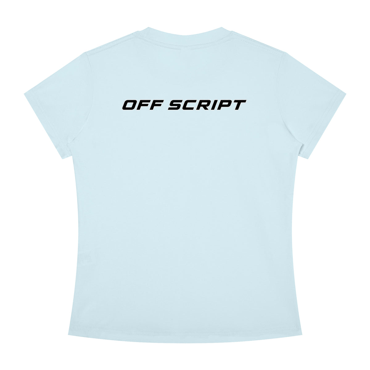 Drop Bear Women's Slim Fit Crewneck T-Shirt - Sky Blue back