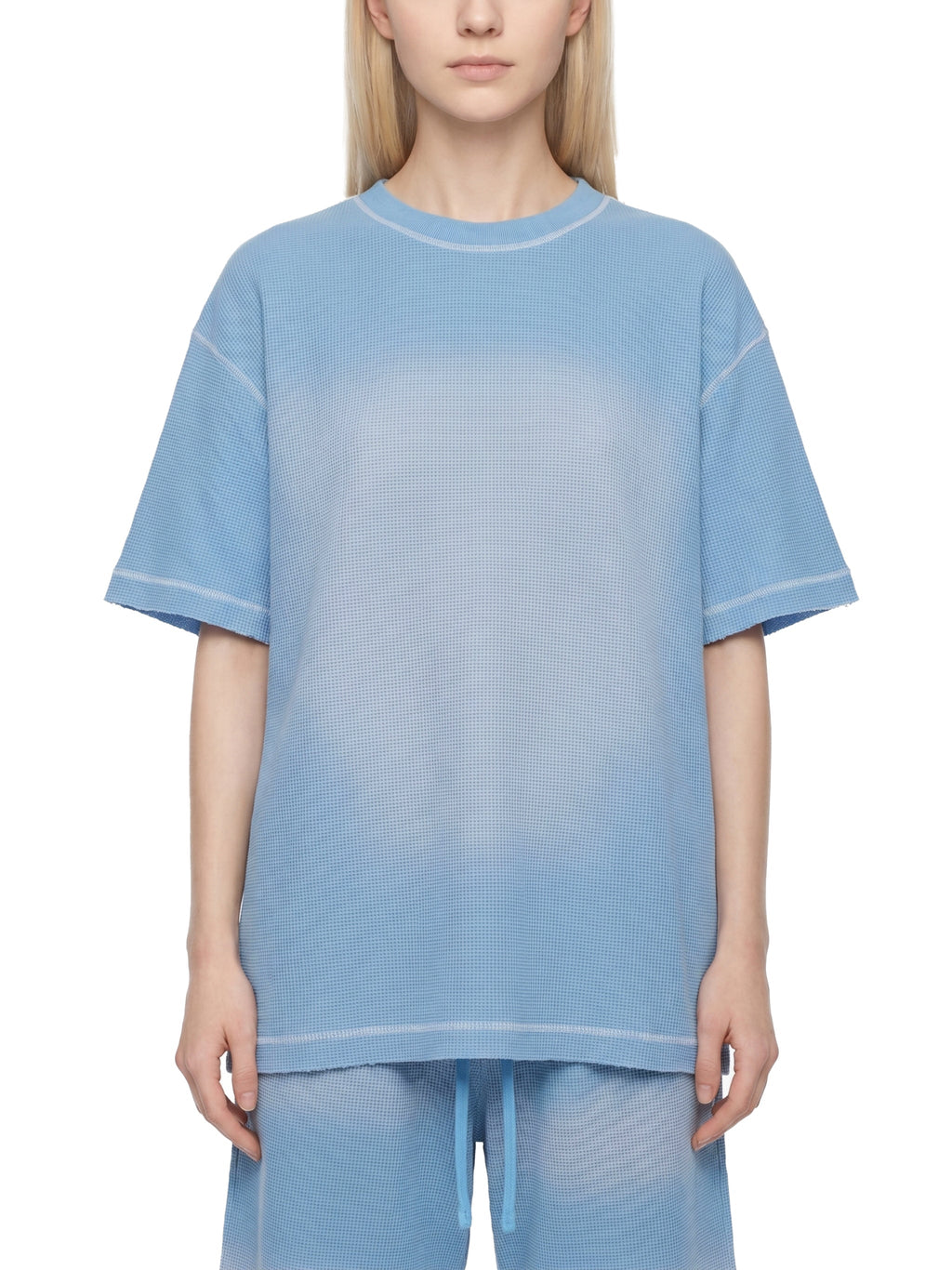 Unisex Sunfade Waffle Boxy T-Shirt