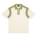 Unisex Color Block Quarter Zip Polo Shirt