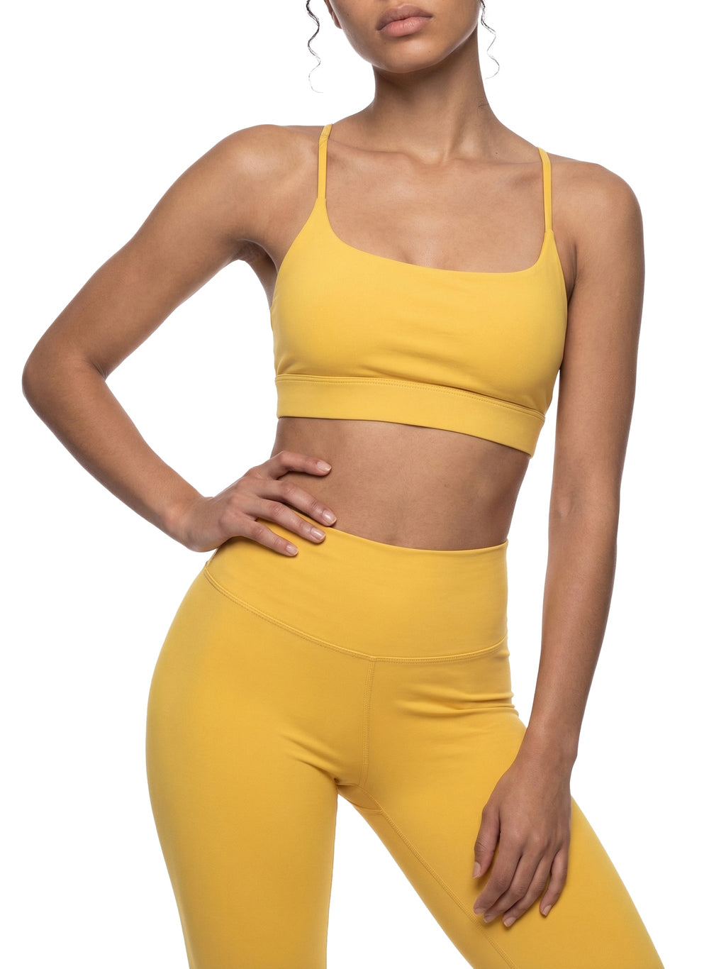 Strappy Criss Cross Yoga Sports Bra