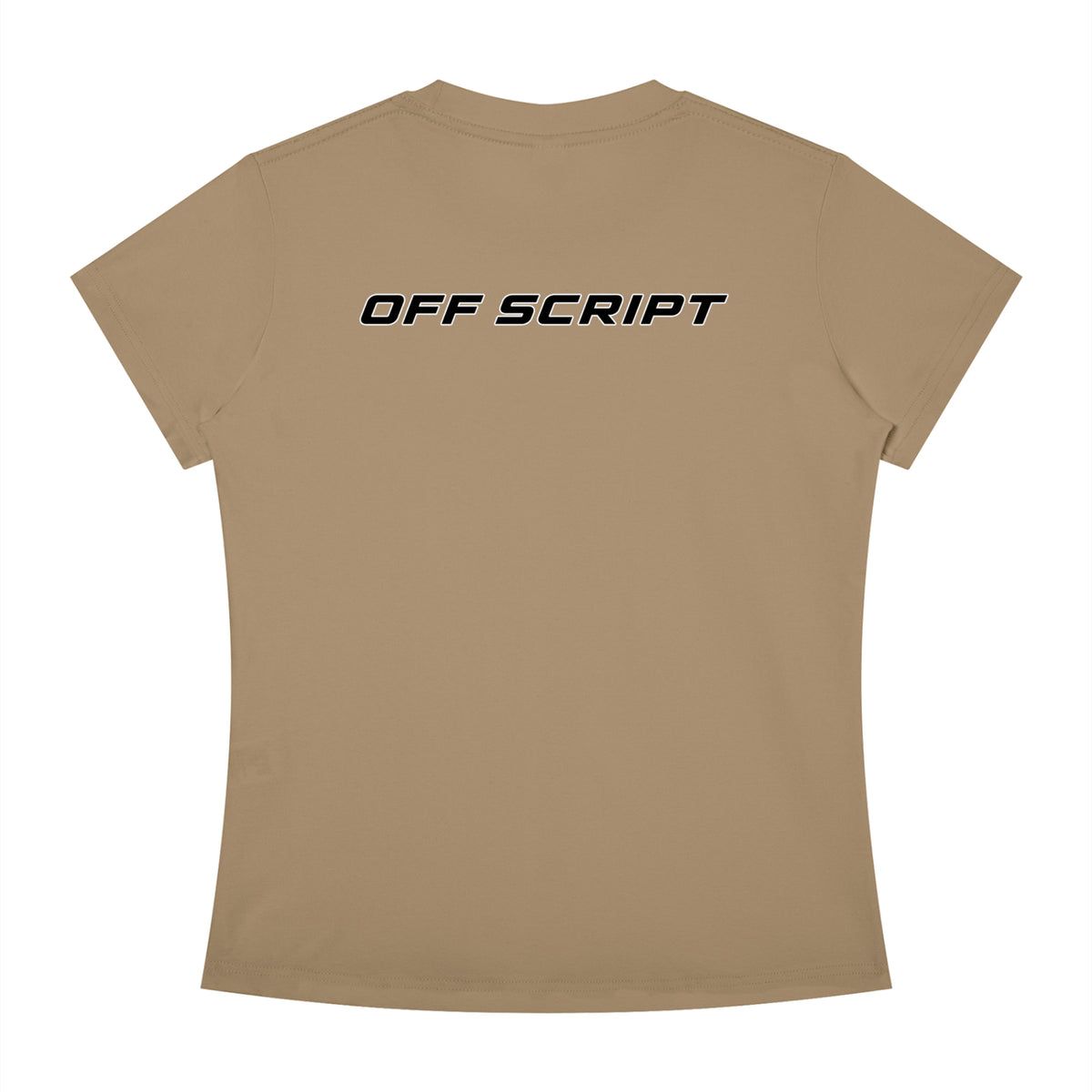Drop Bear Women's Slim Fit Crewneck T-Shirt - Khaki back