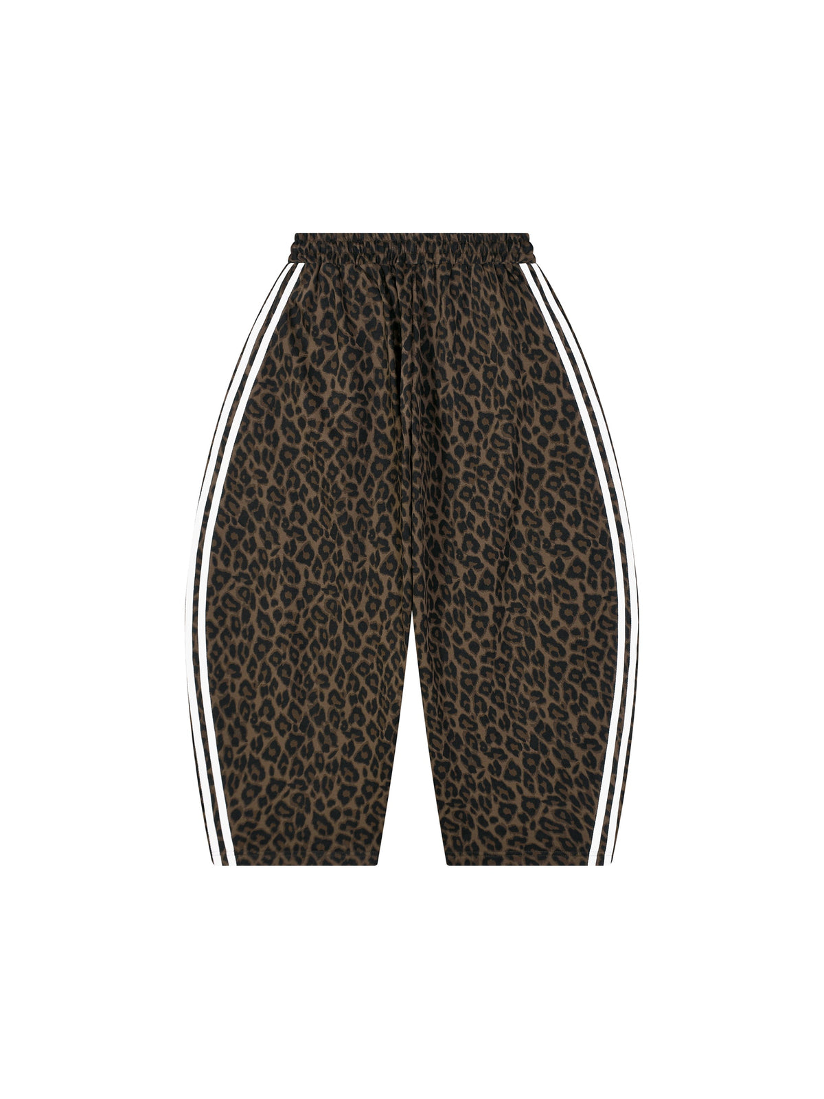 Unisex Leopard Barrel Leg Sweatpants