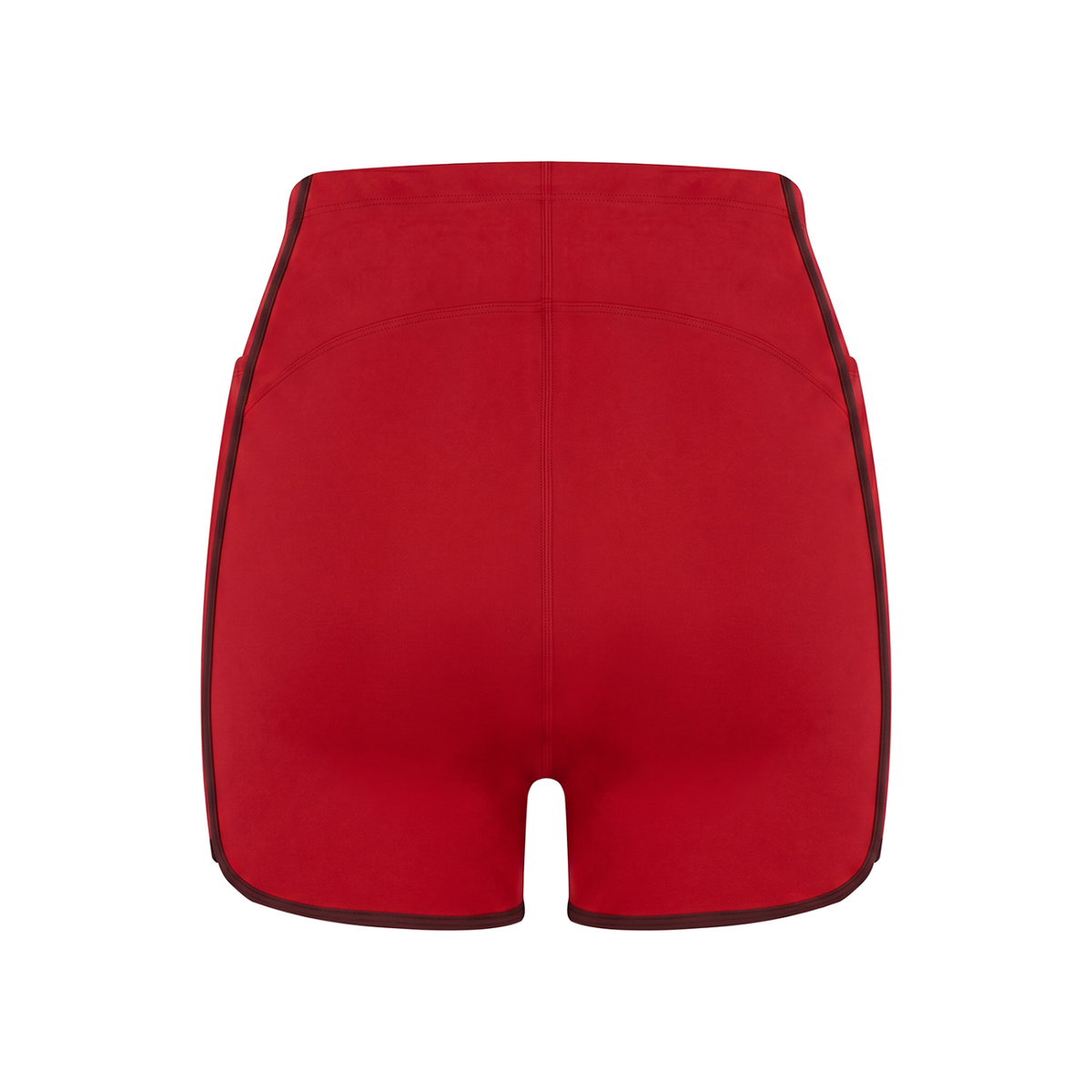 Off Script Women’s High-Rise Contrast-Piped Yoga Shorts