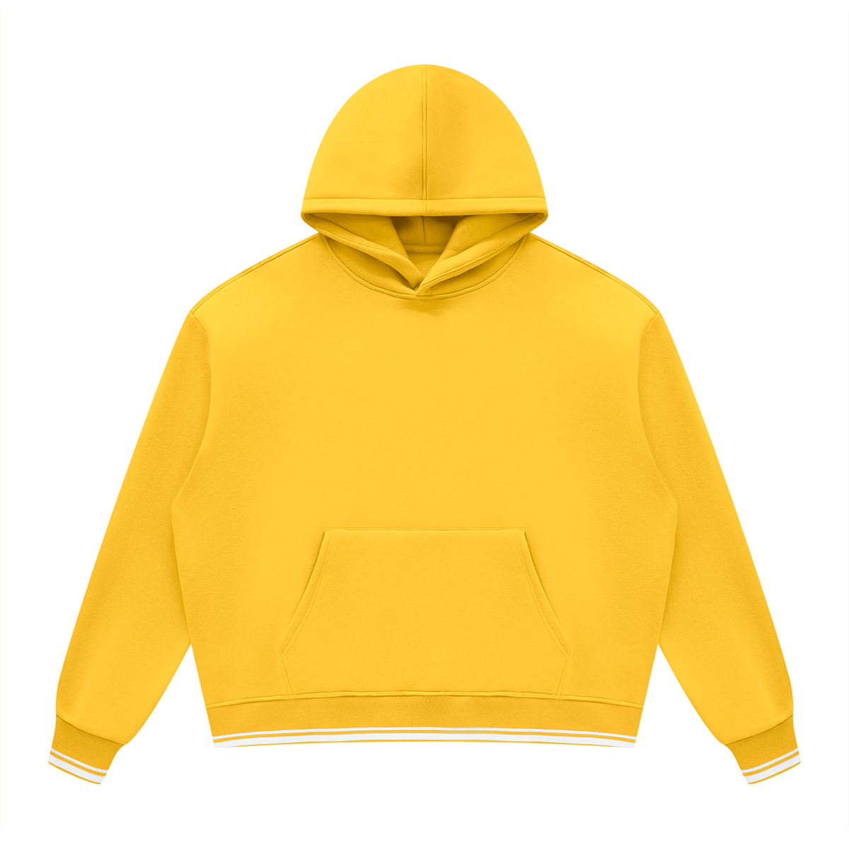 Unisex Oversized Color Block Fleece Hoodie