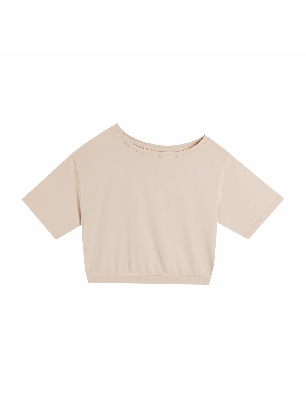 Asymmetric Shoulder Oversized Cotton T-Shirt