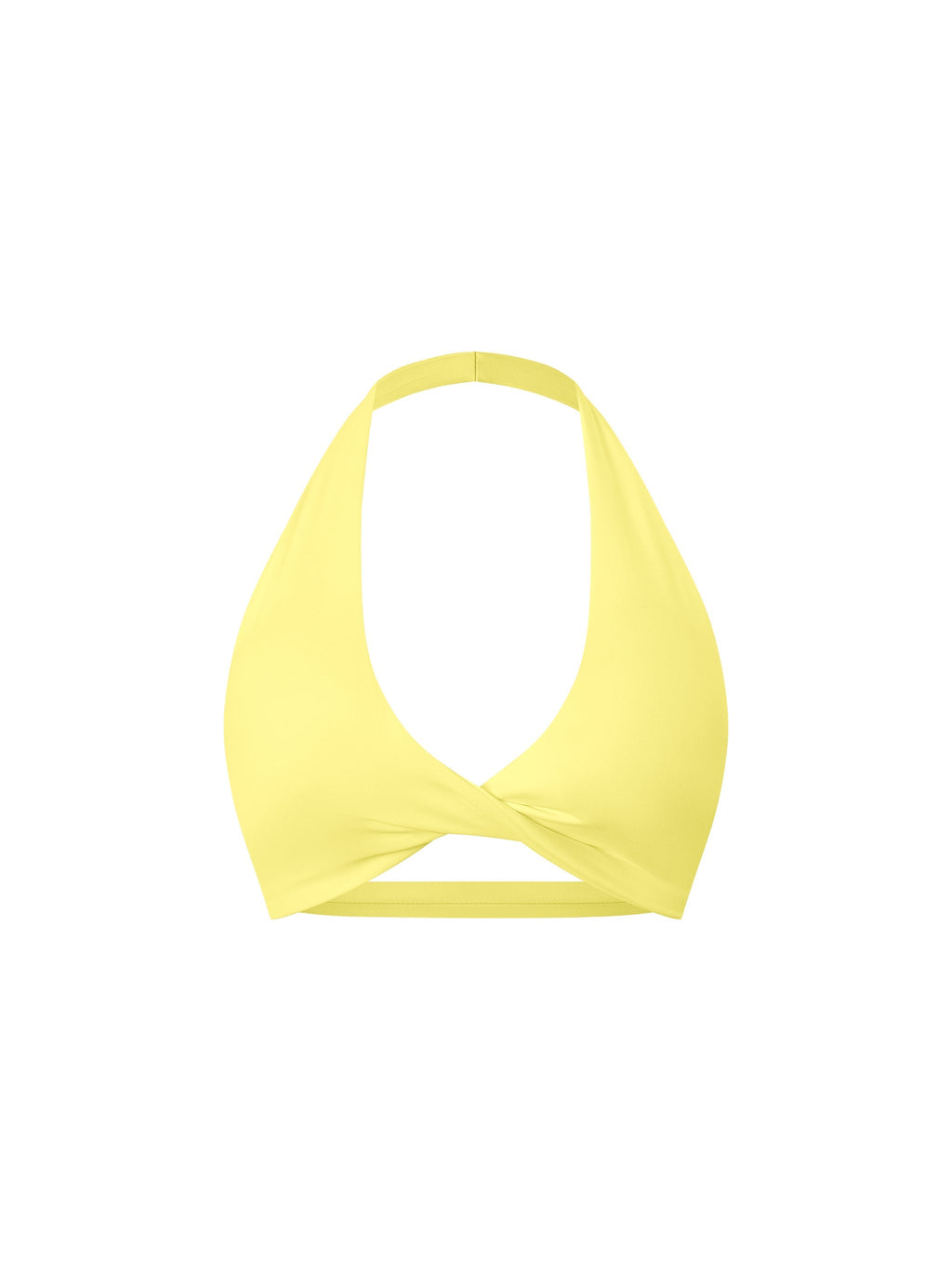 Women's Pleated Halter Sports Bra