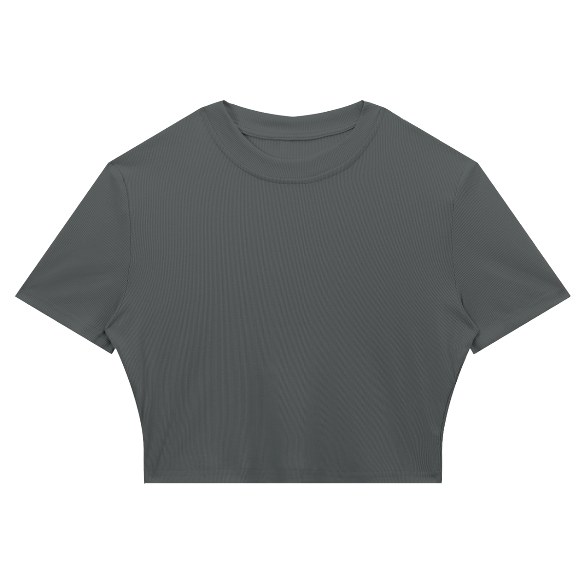 Women's Slim Ribbed Crop T-Shirt