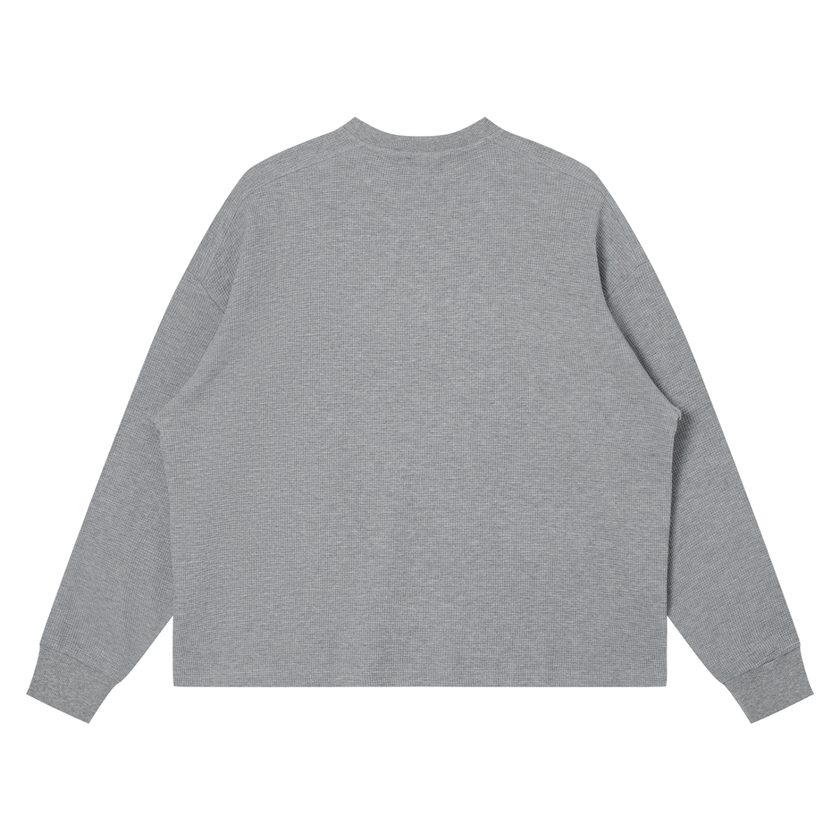 Unisex Waffle Boxy Long Sleeve T-Shirt