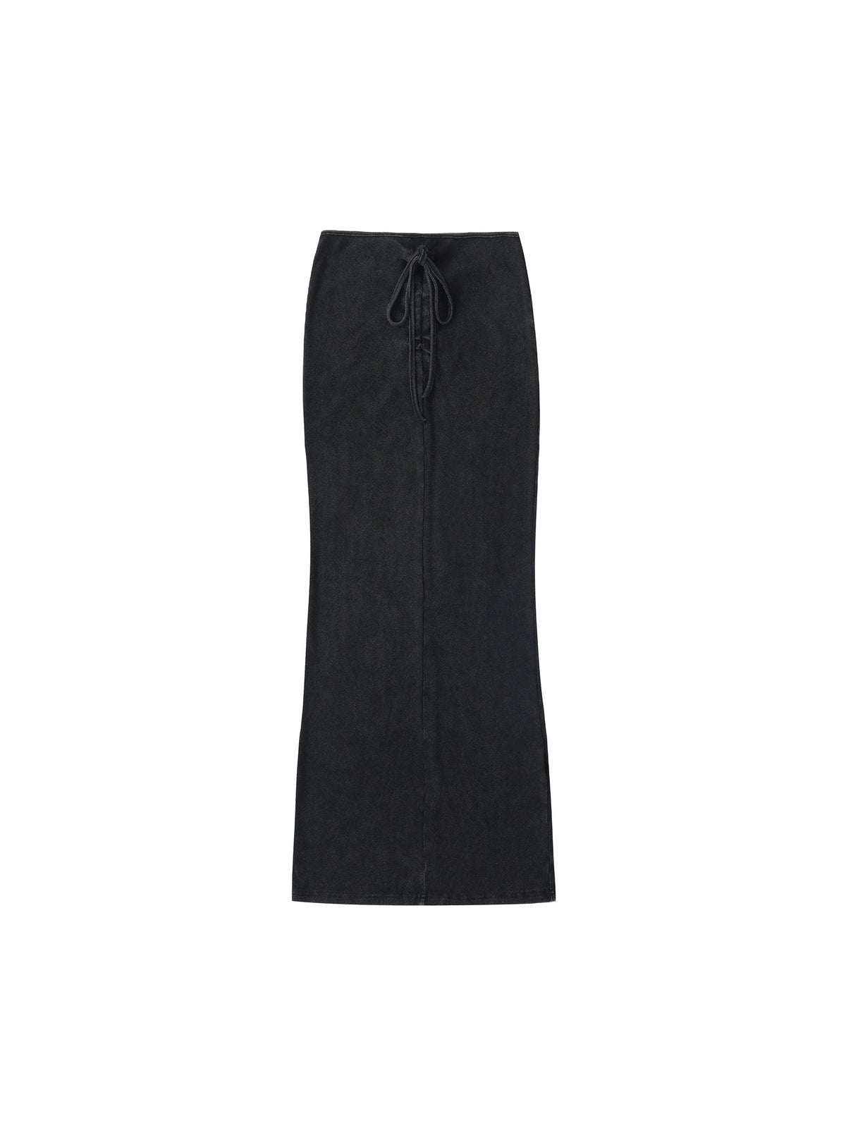 Women’s Dyed Washed Drawstring Maxi Skirt